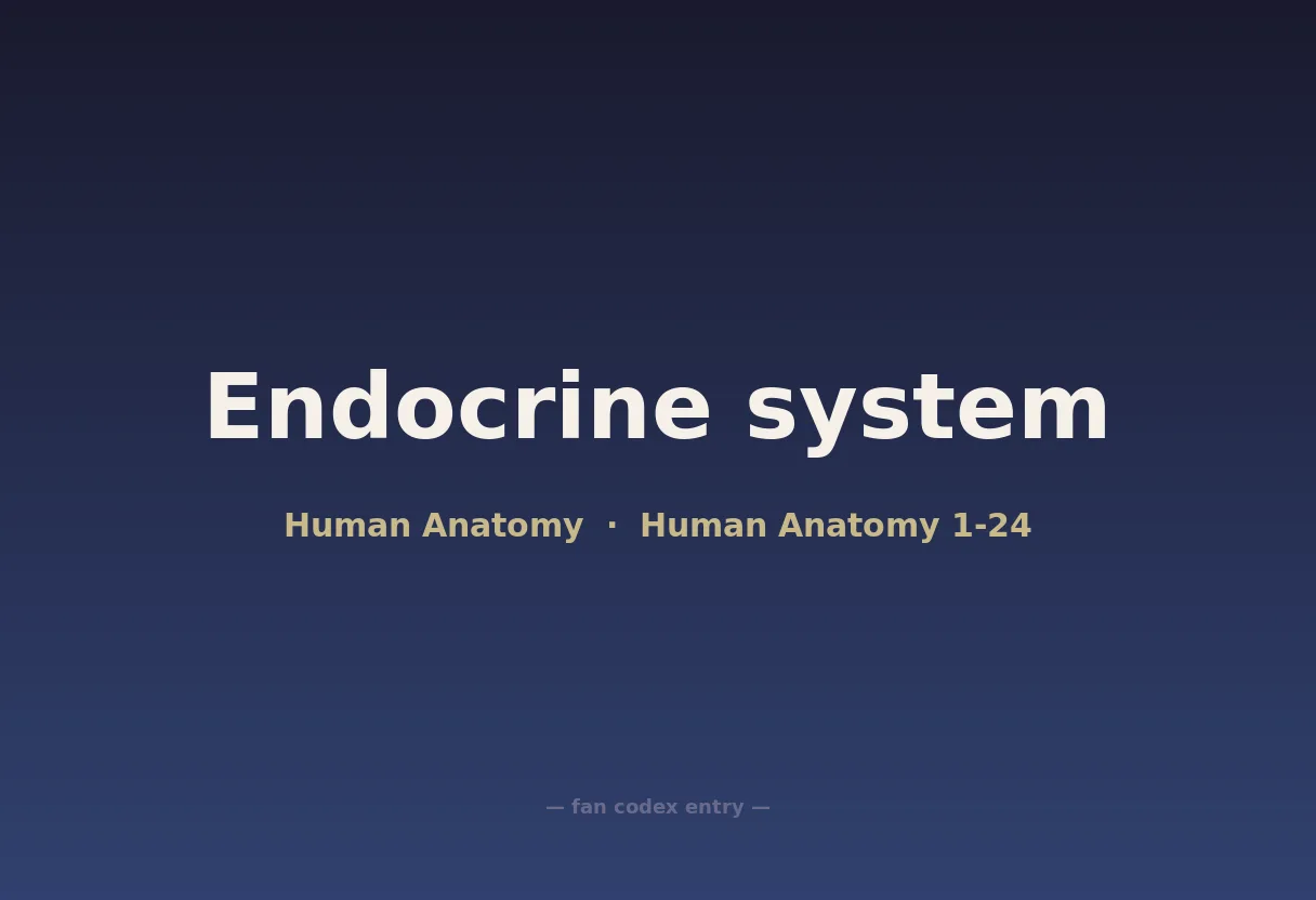 Endocrine system
