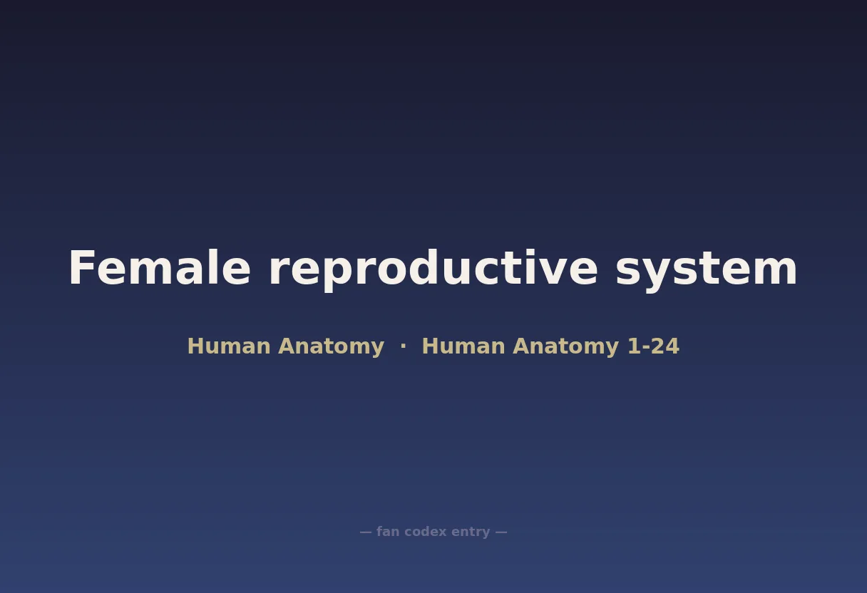 Female reproductive system