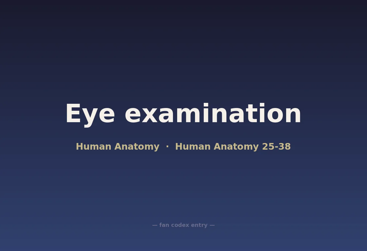 Eye examination