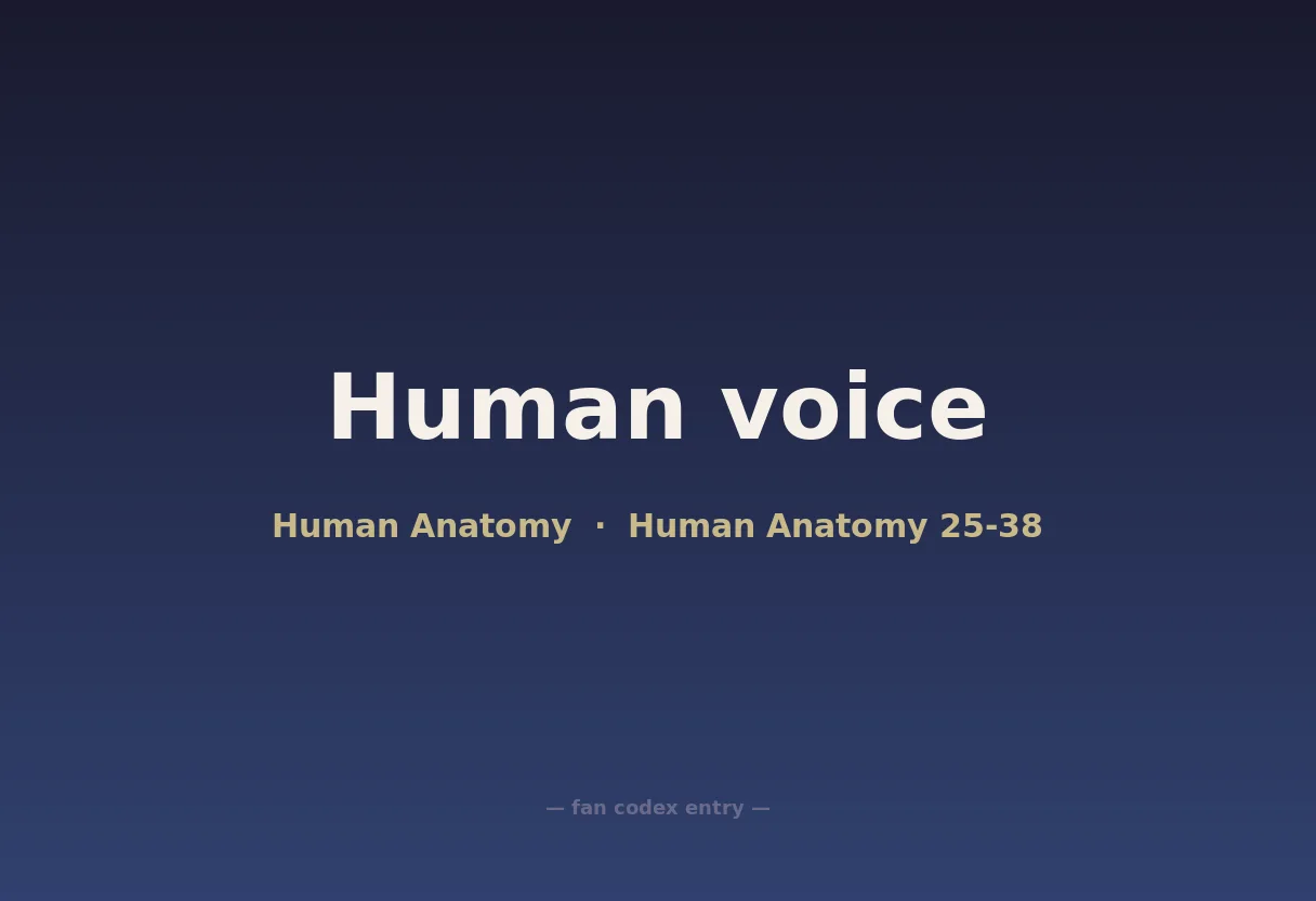 Human voice